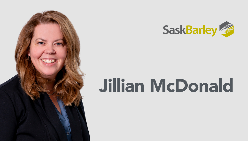 Jillian McDonald, Executive Director of SaskBarley